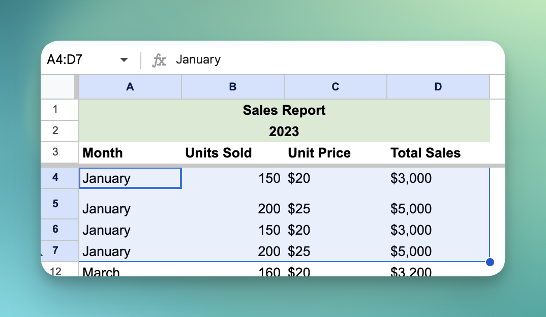 How to Remove Gridlines in Google Sheets